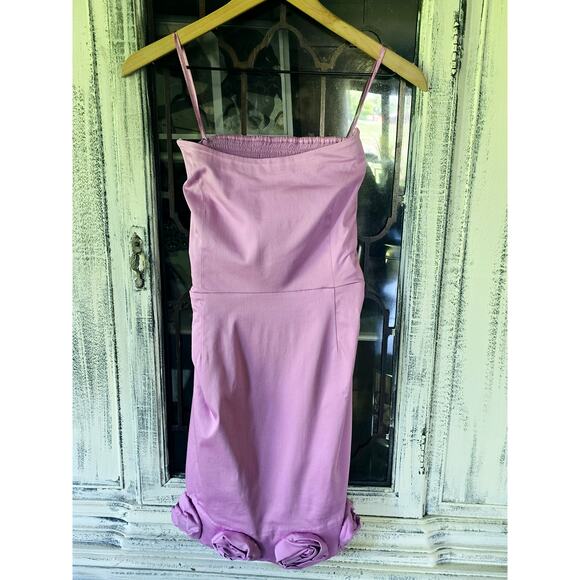 Anthropologie Maeve Strapless Rosette-Trim Mini Dress - New Large - Picture 6 of 6